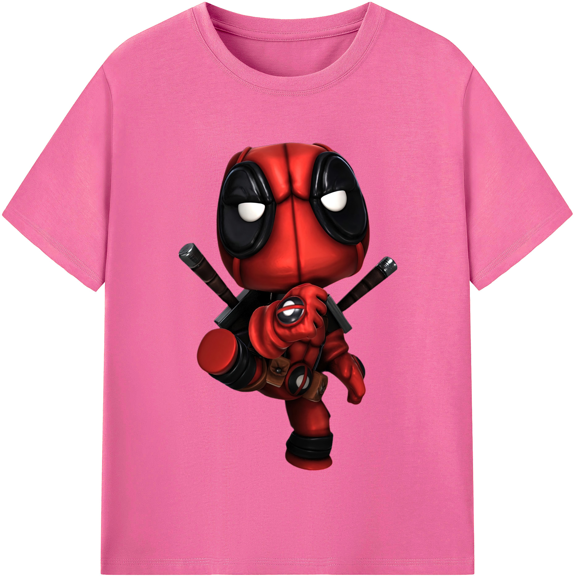 （画像用） Deadpool デッドプール レディースカジュアルプリントTシャツ（綿100％）